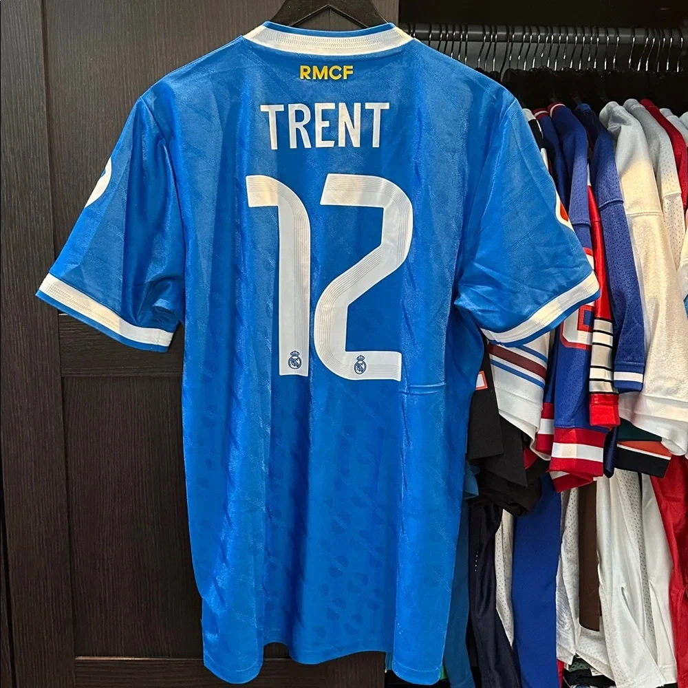 Trent Alexander-Arnold Real Madrid adidas 2025/26 Third Authentic Jersey - Blue